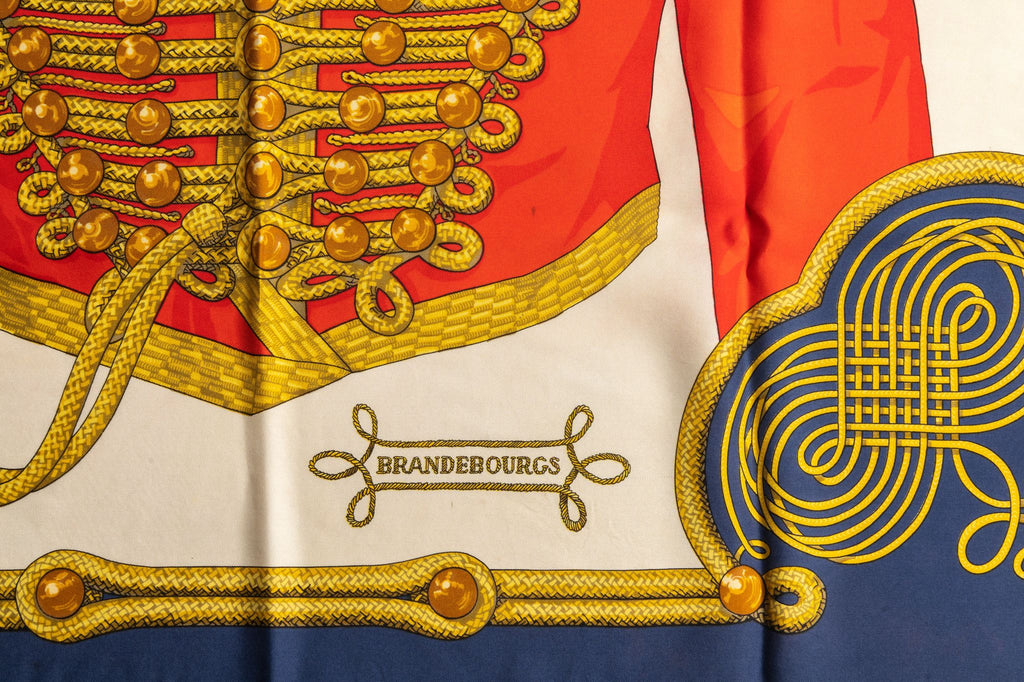 Hermès Vintage Silk Twill Brandebourg