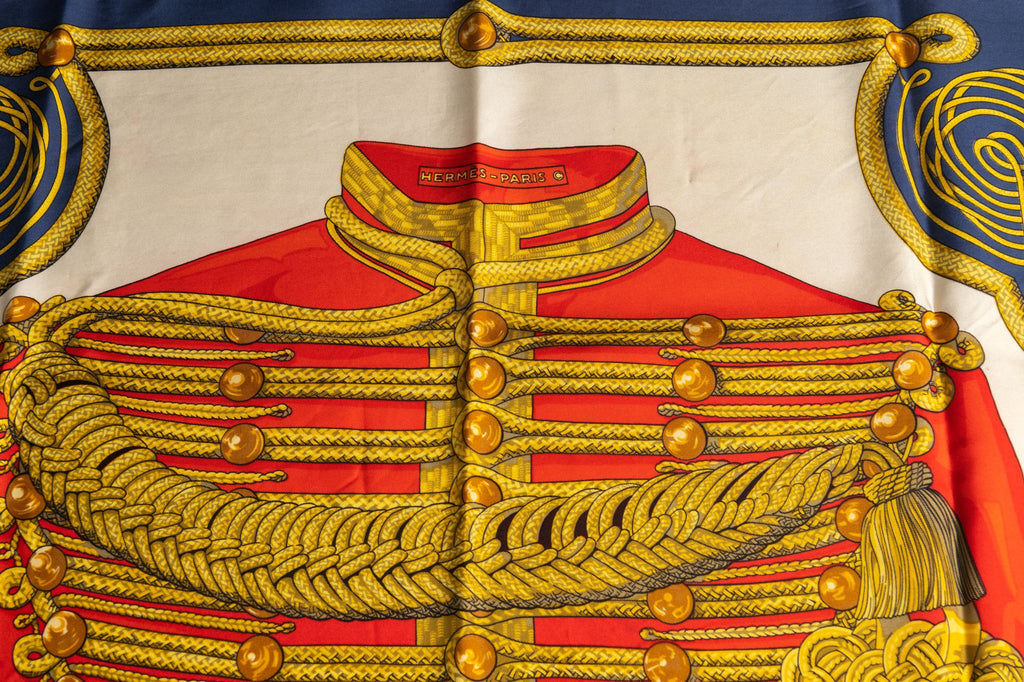 Hermès Vintage Silk Twill Brandebourg