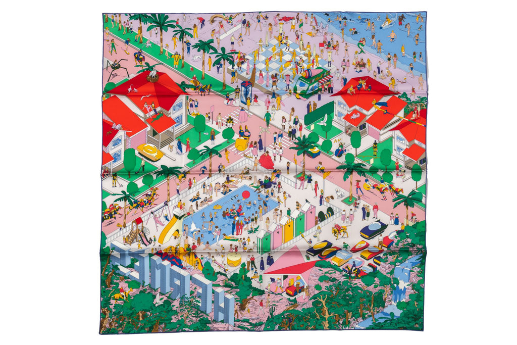 Hermès "On the Beach" Silk Scarf BNIB