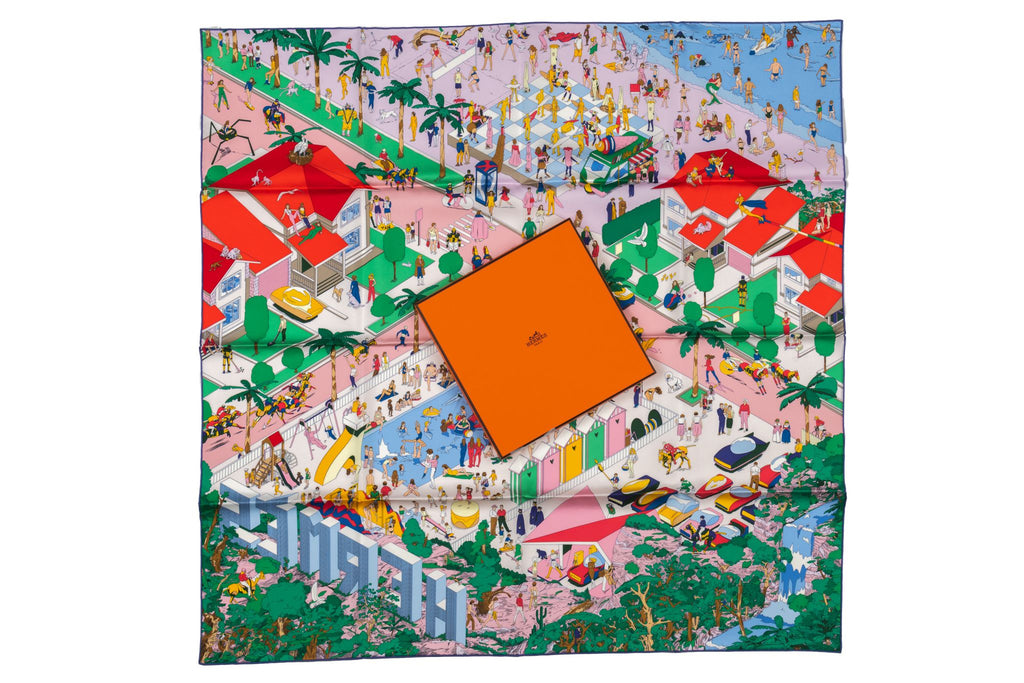 Hermès "On the Beach" Silk Scarf BNIB