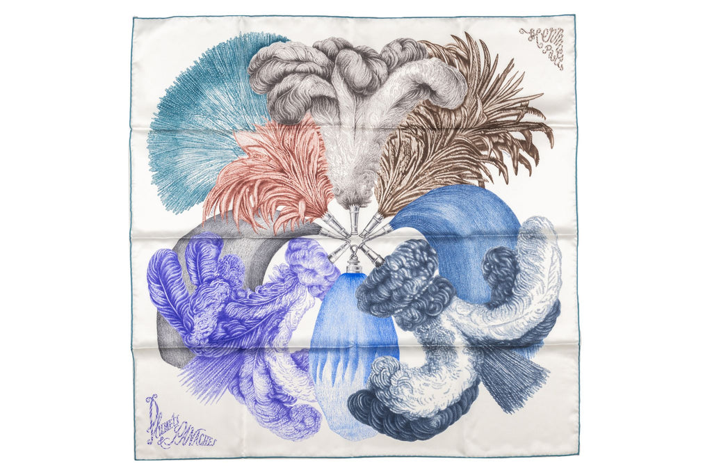 Hermès Plumets et Panaches Silk scarf BN