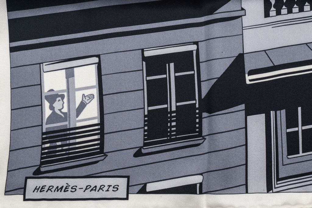 Hermès "Minuit au Faubourg" Silk Scarf
