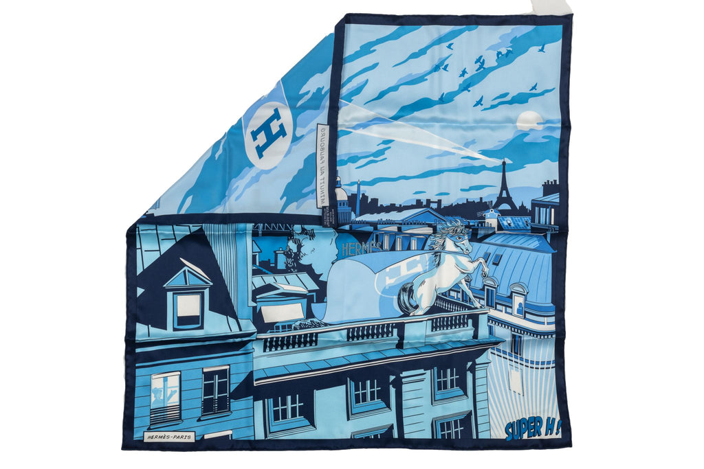 Hermès "Minuit au Faubourg" Silk Scarf