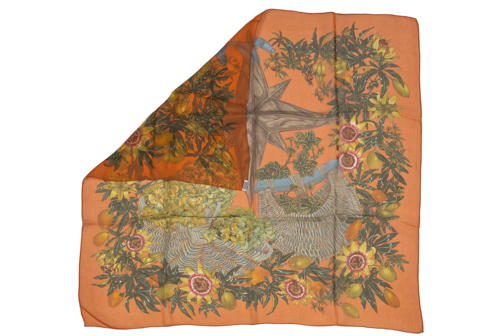 Hermes Silk Scarf 'Passiflores'