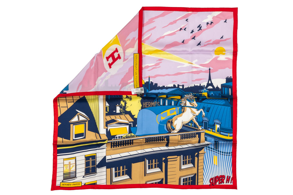 Hermès  "Minuit au Faubourg" Silk Scarf