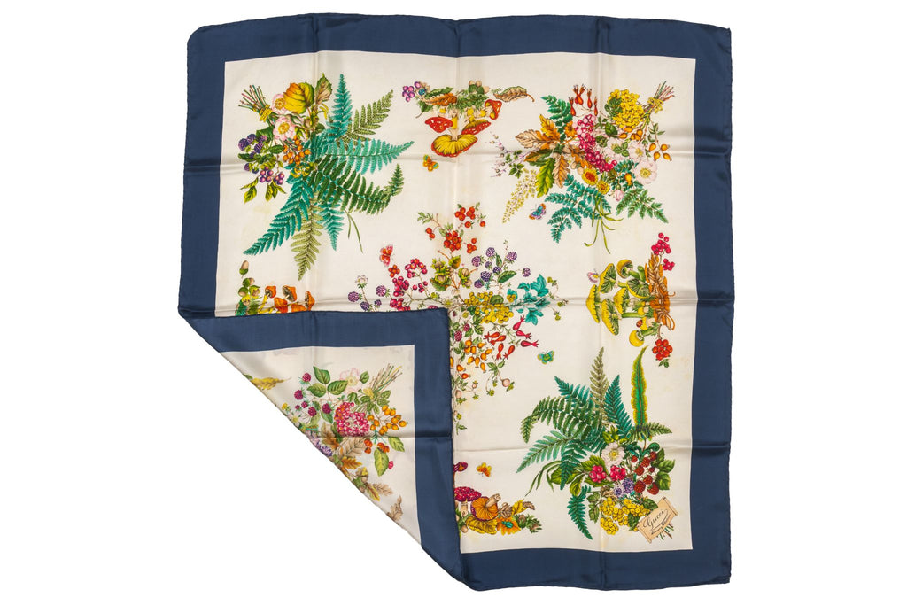 Gucci Vintage Floral Scarf