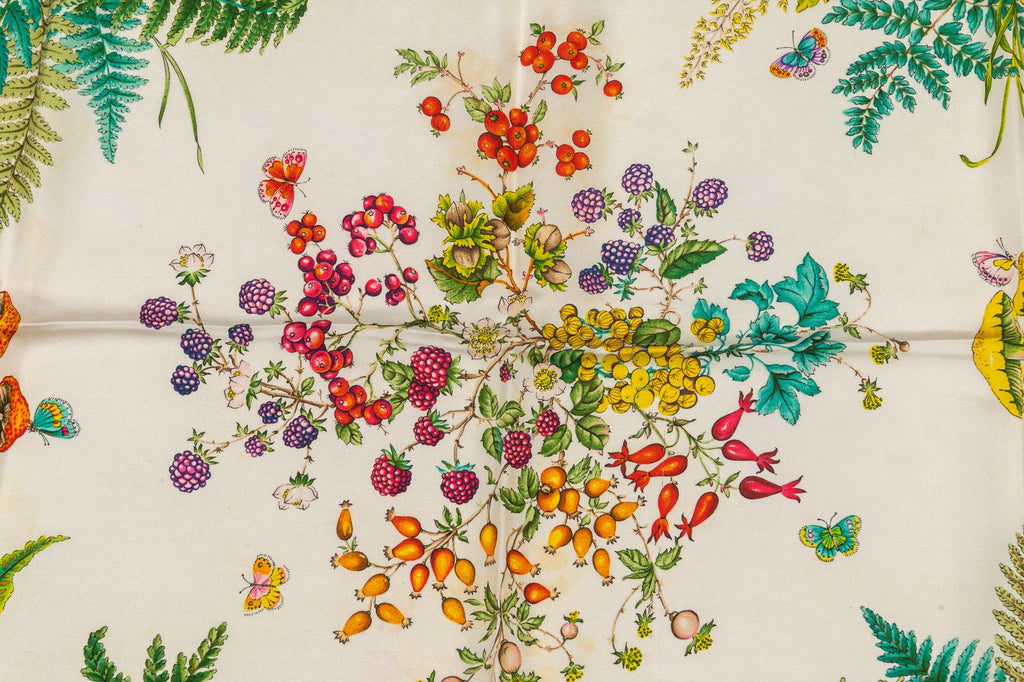 Gucci Vintage Floral Scarf