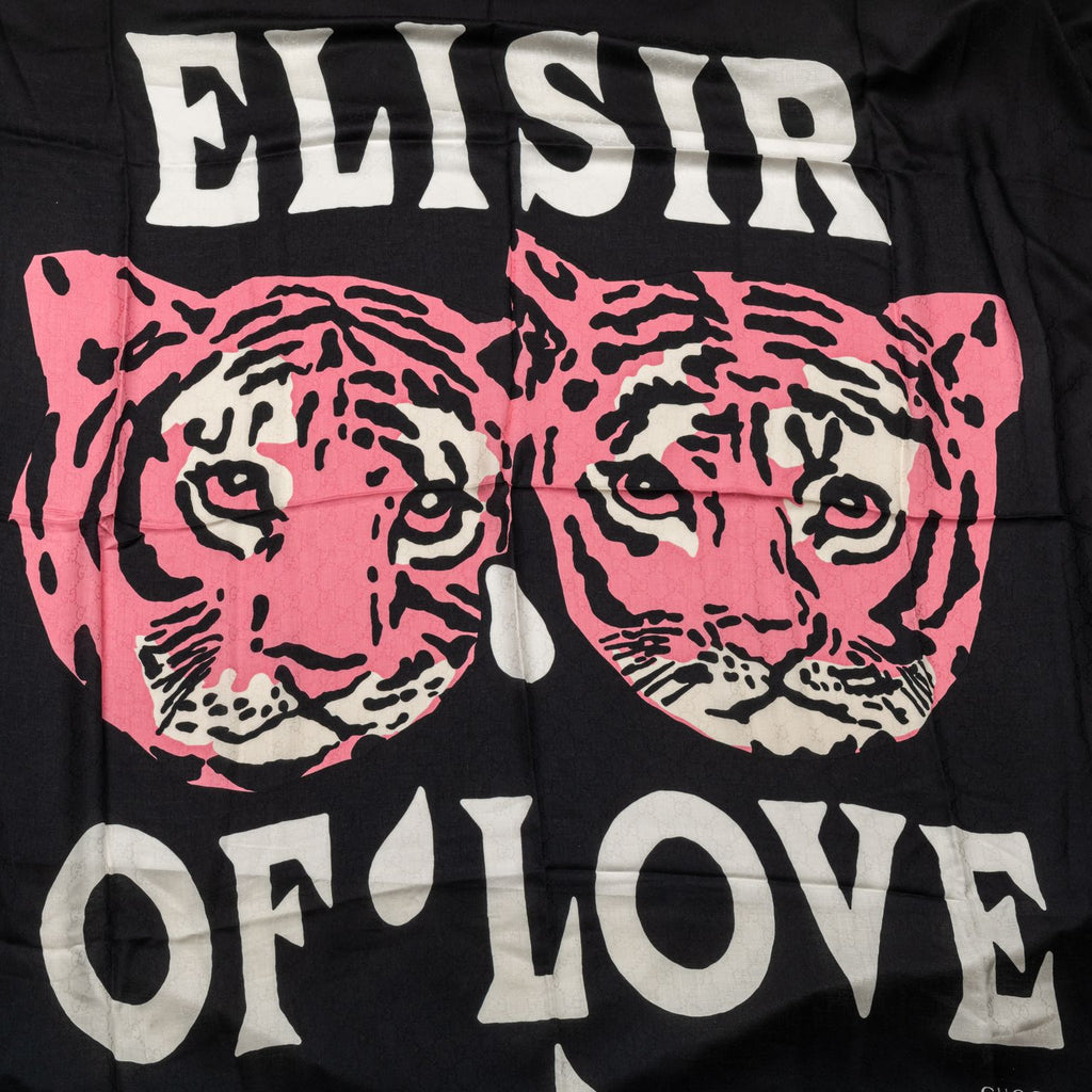 Gucci Black Elisir Of Love Tiger Shawl