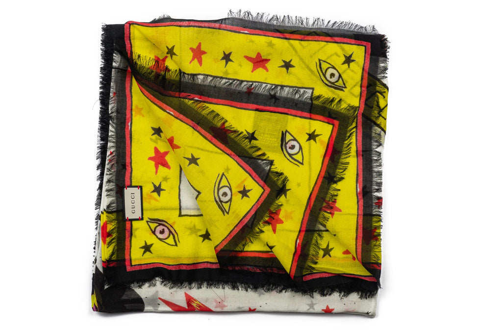 GUCCI Magic Stole/Shawl White