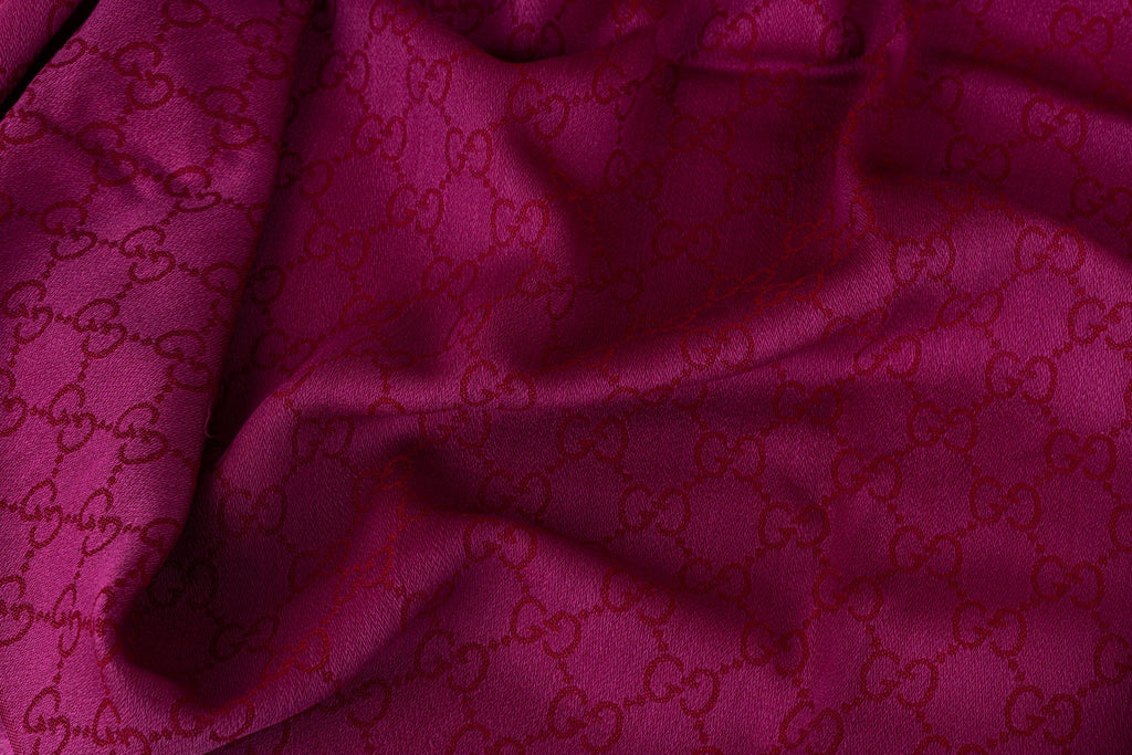 Gucci Monogram 2 tone Fuchsia Shawl