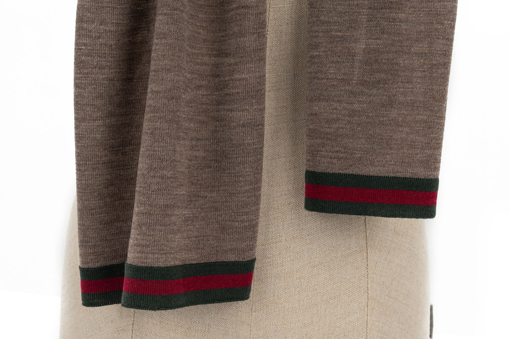 Gucci New Wool Shawl Brown