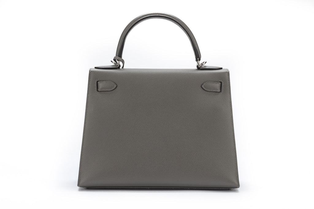 Hermes BNIB Kelly 28 Gris Mouette Togo