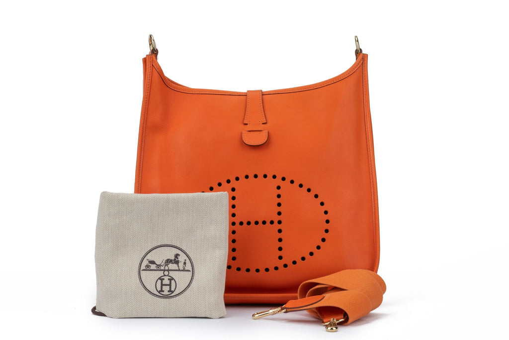 Hermès Evelyne GM Swift Orange