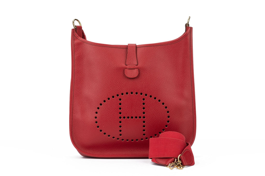 Hermès Evelyne GM Red Ardennes