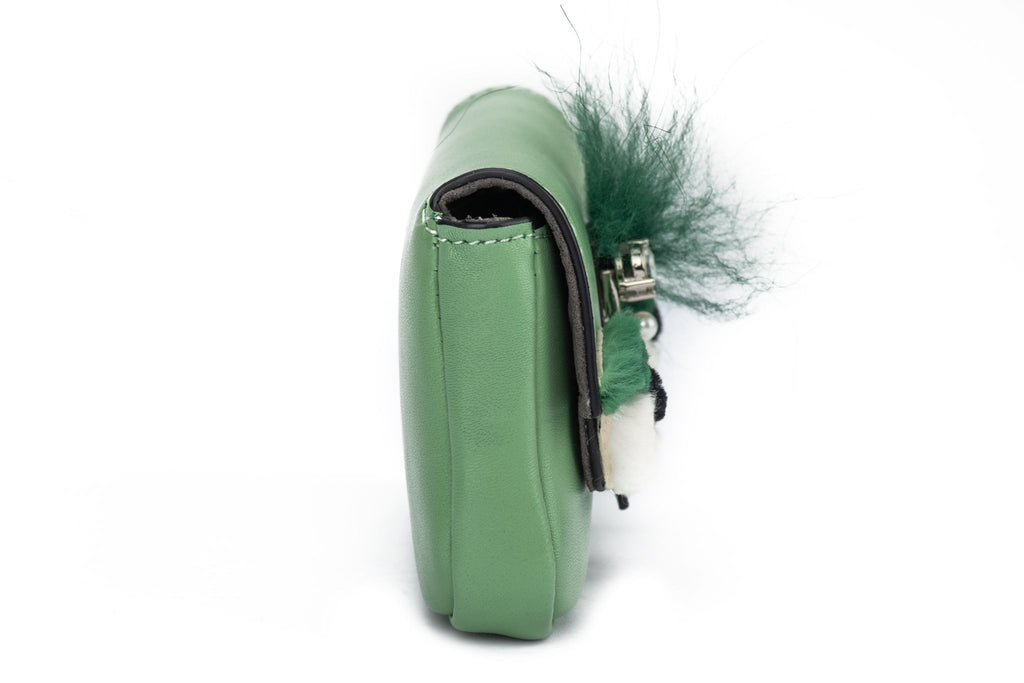 Fendi Leather Micro Monster Baguette