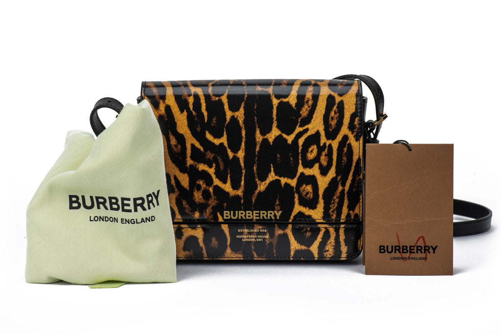 Burberry New Cheetah Print Grace Bag