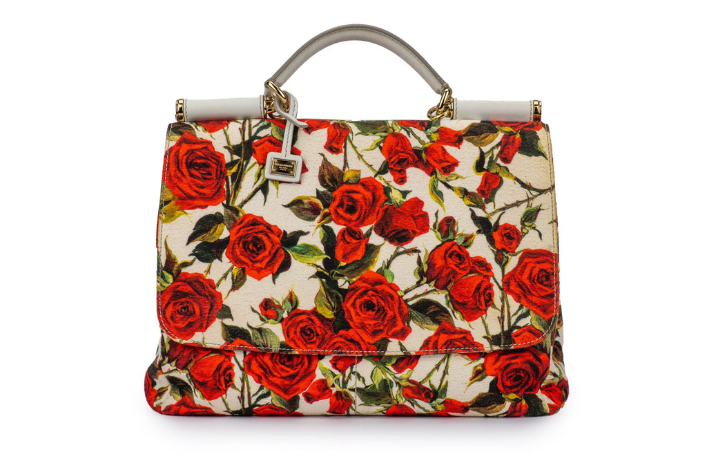 Dolce Large Red Roses Sicily Bag