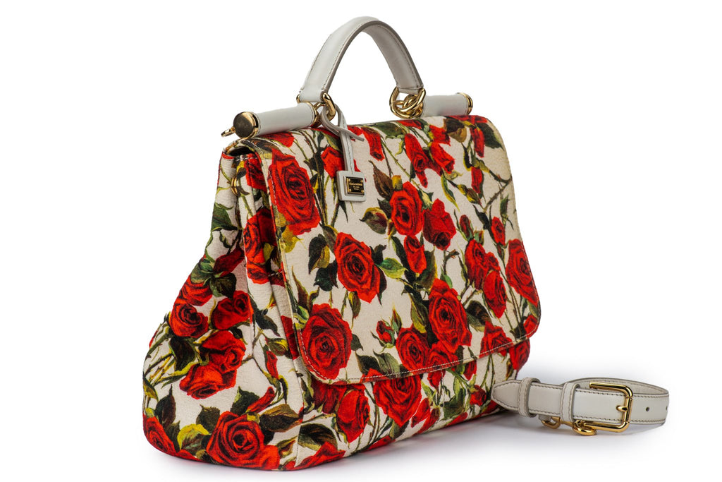 Dolce Large Red Roses Sicily Bag