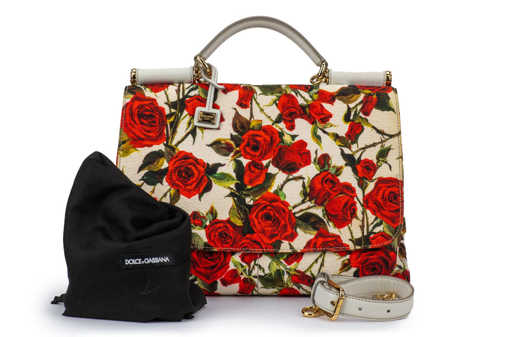 Dolce Large Red Roses Sicily Bag