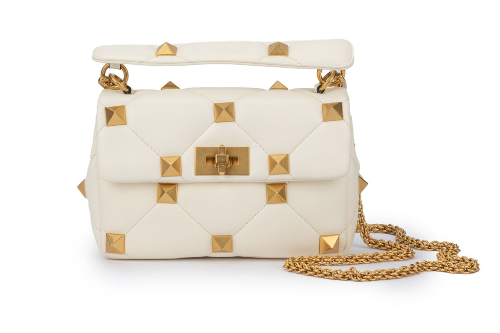Valentino White  Roman Stud Bag New