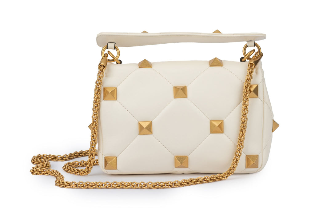 Valentino White  Roman Stud Bag New