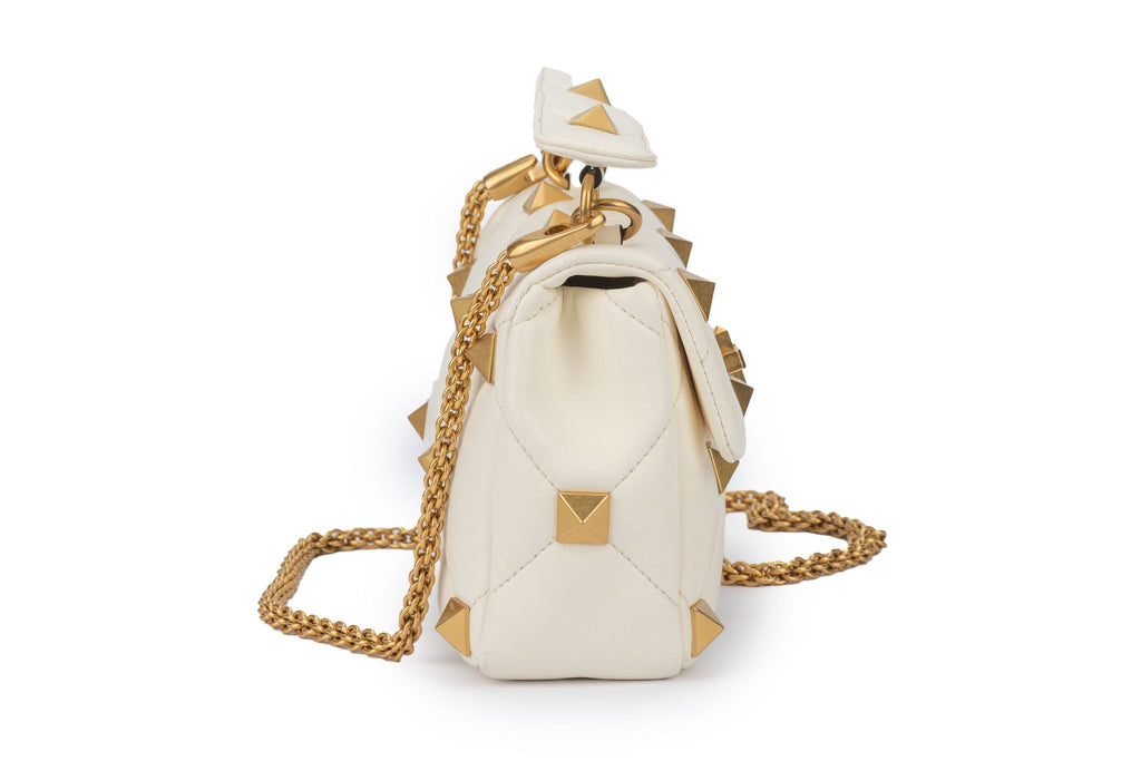 Valentino White  Roman Stud Bag New