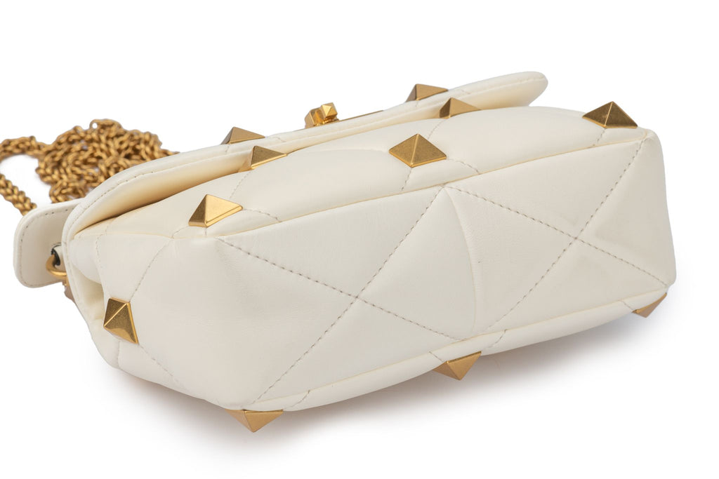 Valentino White  Roman Stud Bag New