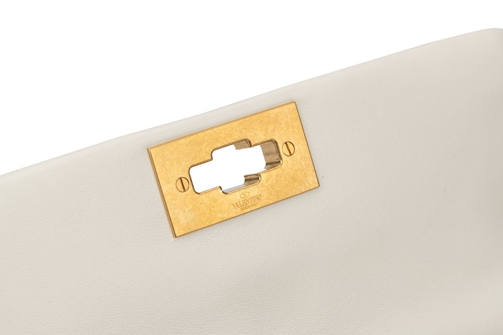 Valentino White  Roman Stud Bag New