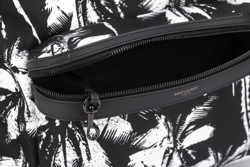 Saint Laurent Canvas Palm Tree Backpack