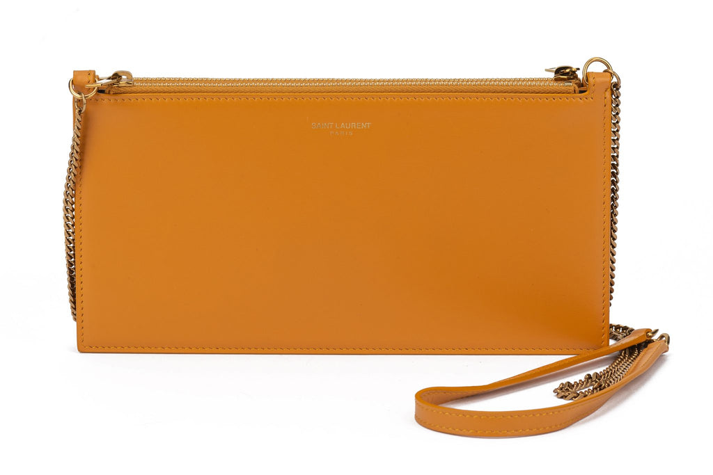 YSL New  Double Pouch With Chain Strap
