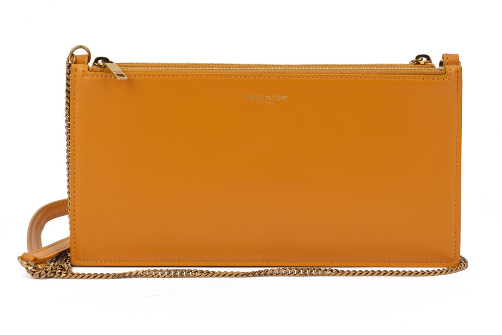 YSL New  Double Pouch With Chain Strap
