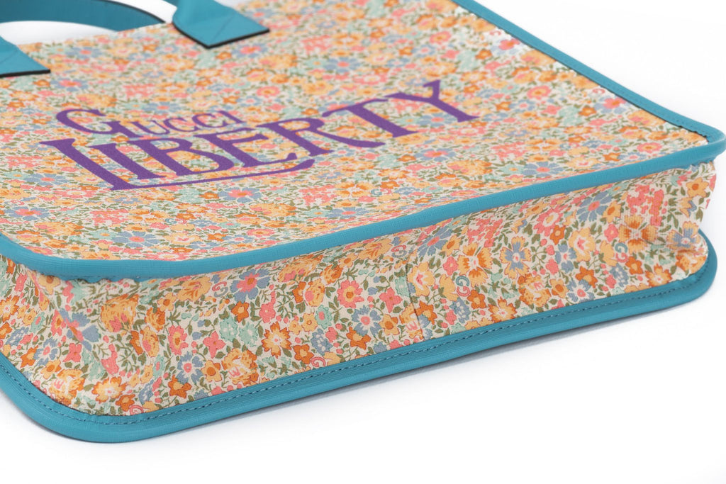 Gucci New Liberty Celeste Flowers Tote