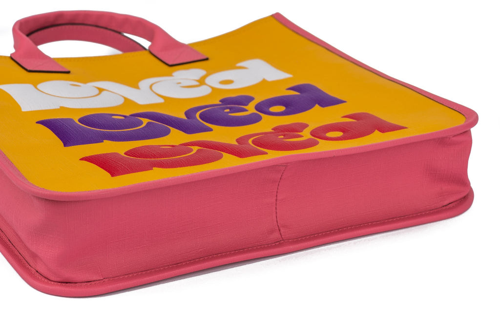 Gucci New Love Yellow Rainbow Tote