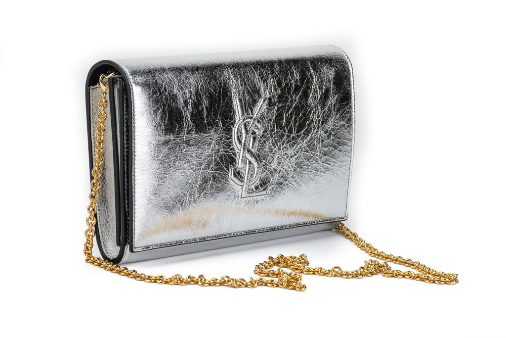 YSL NIB Silver Belle De Jour Cross Body