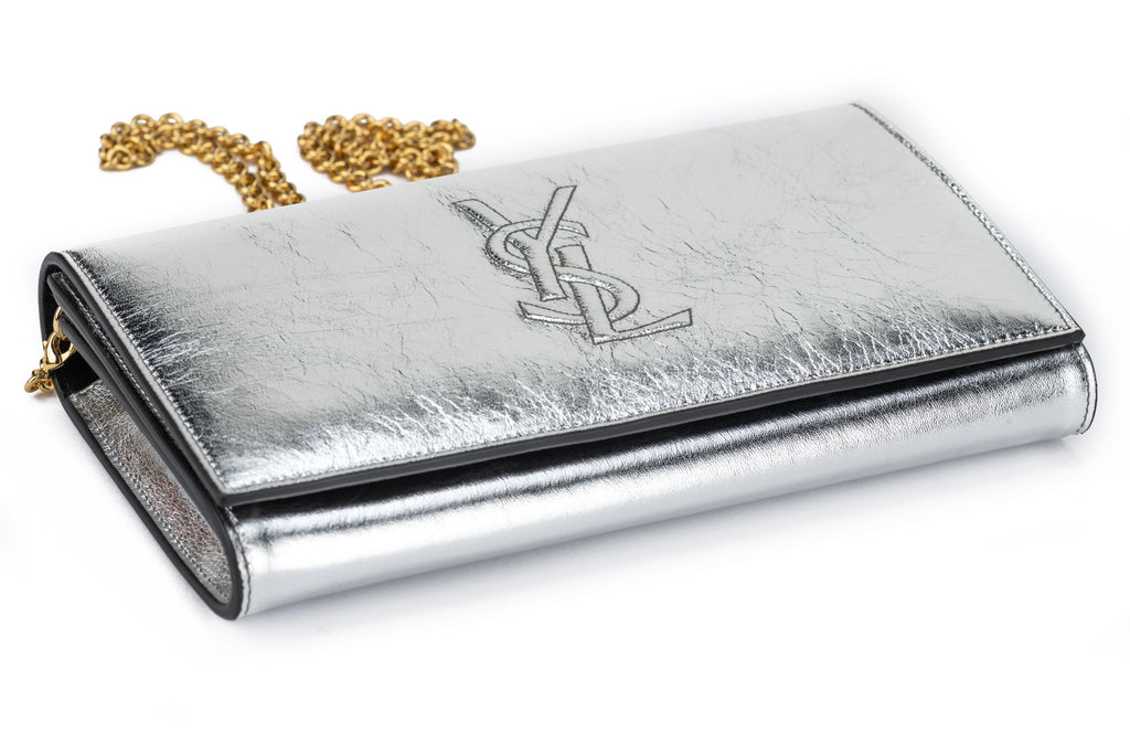 YSL NIB Silver Belle De Jour Cross Body