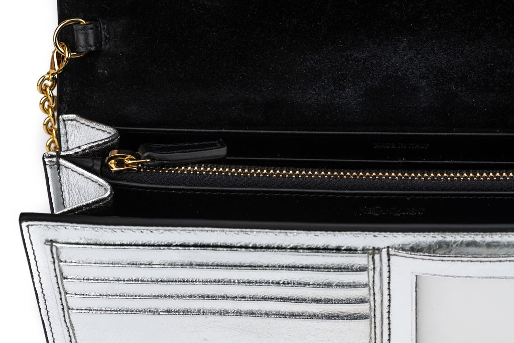 YSL NIB Silver Belle De Jour Cross Body