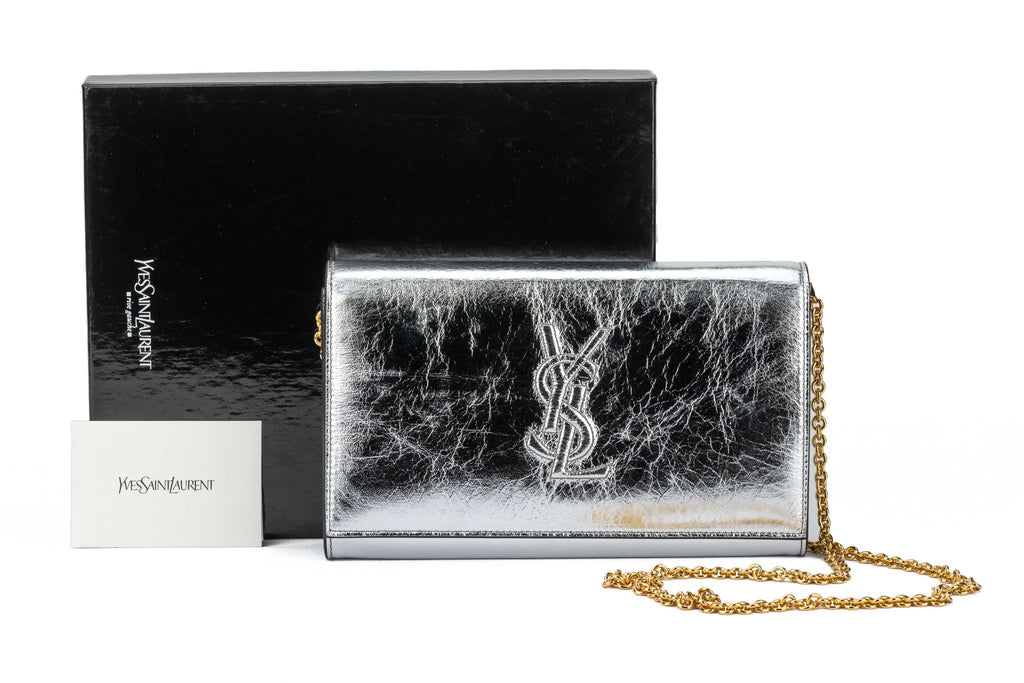 YSL NIB Silver Belle De Jour Cross Body