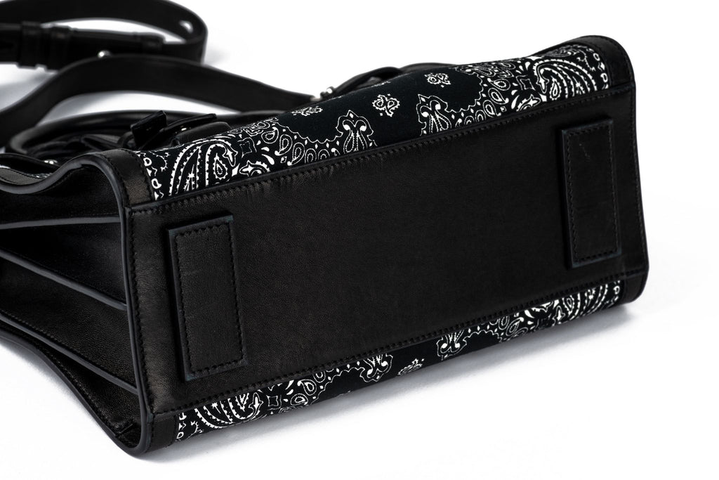 YSL New Black White Bandana 2 Way Bag