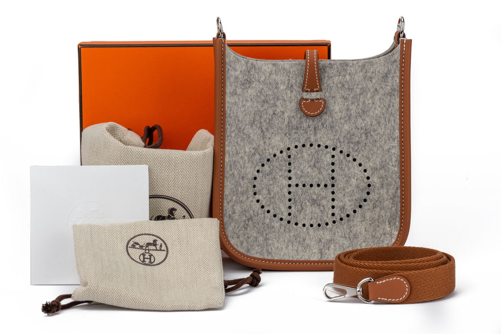 Hermes BNIB Mini Evelyne Felt/Swift