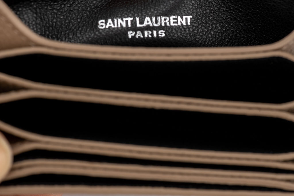 YSL New Camel  Credit Card Wallet