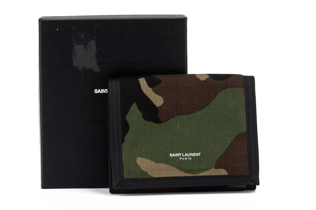 YSL New Camo Canvas Wallet