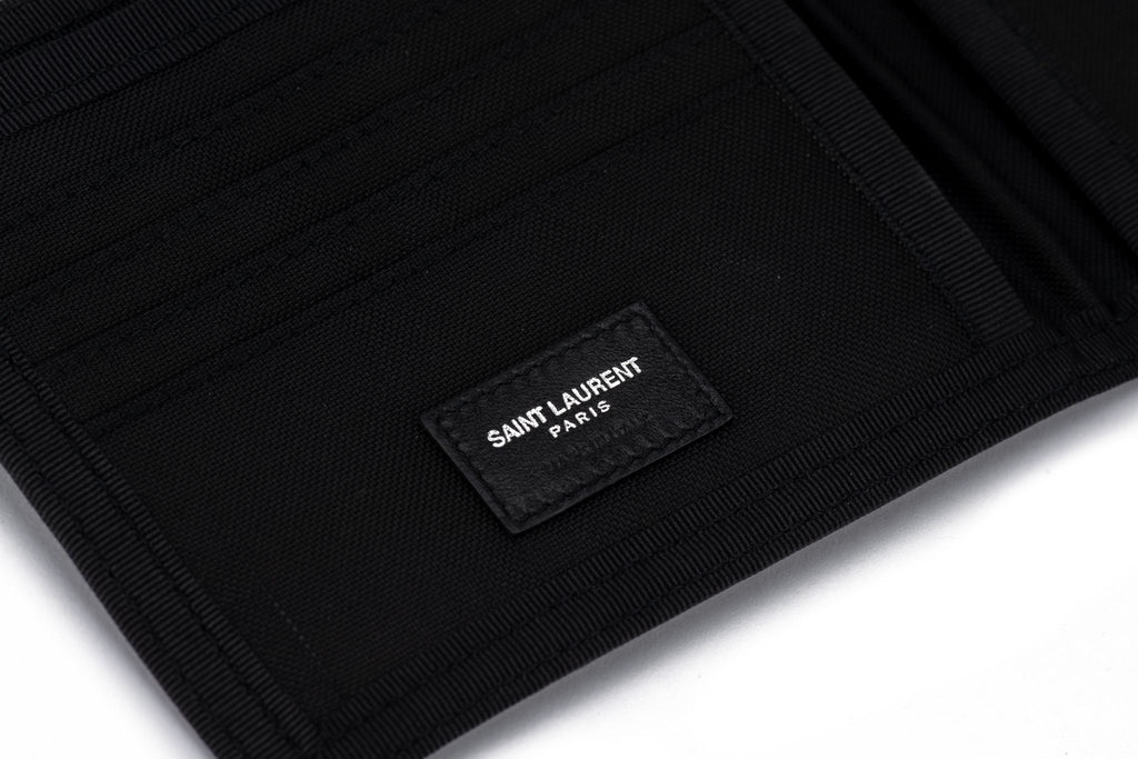 YSL New Black Palms Canvas Wallet