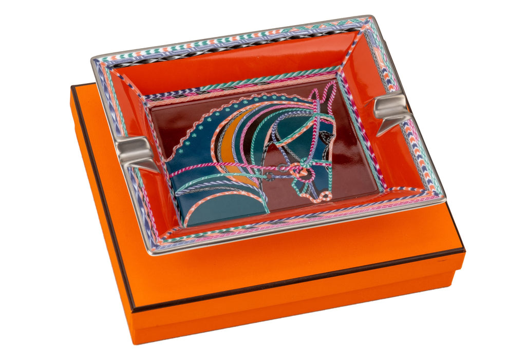 Hermès New Horsehead Porcelain Ashtray