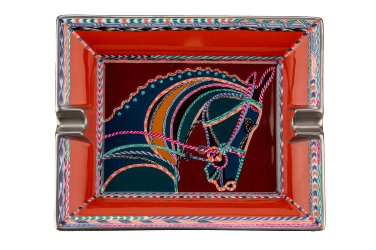 Hermès New Horsehead Porcelain Ashtray