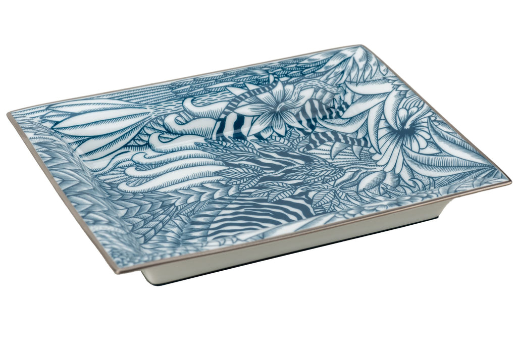 Hermès New Zebra Blue Porcelain Ashtray