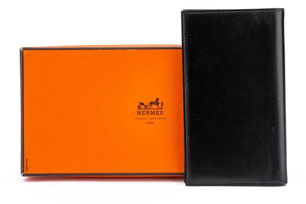 Hermès Black Box Calf Agenda With Box