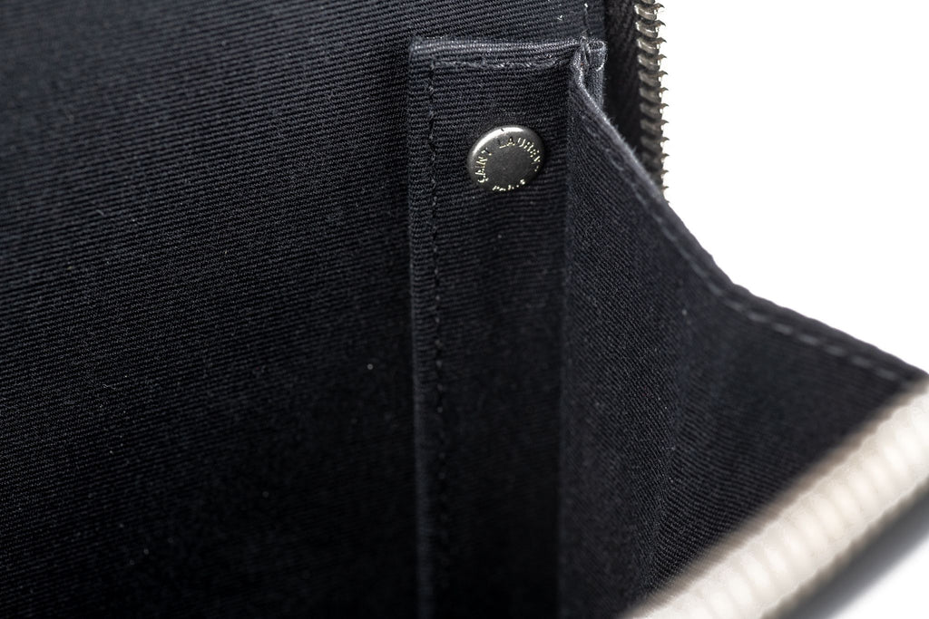 YSL New Black Leather Document Folder