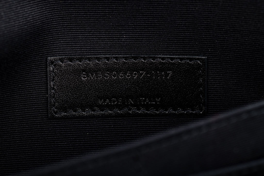 YSL New Black Leather Document Folder
