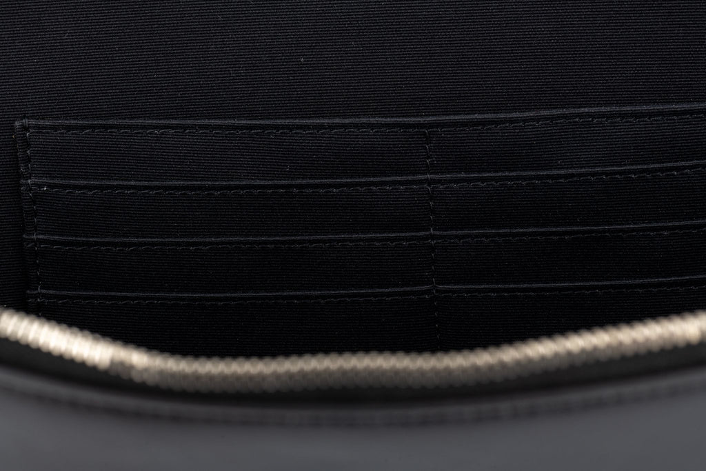 YSL New Black Leather Document Folder