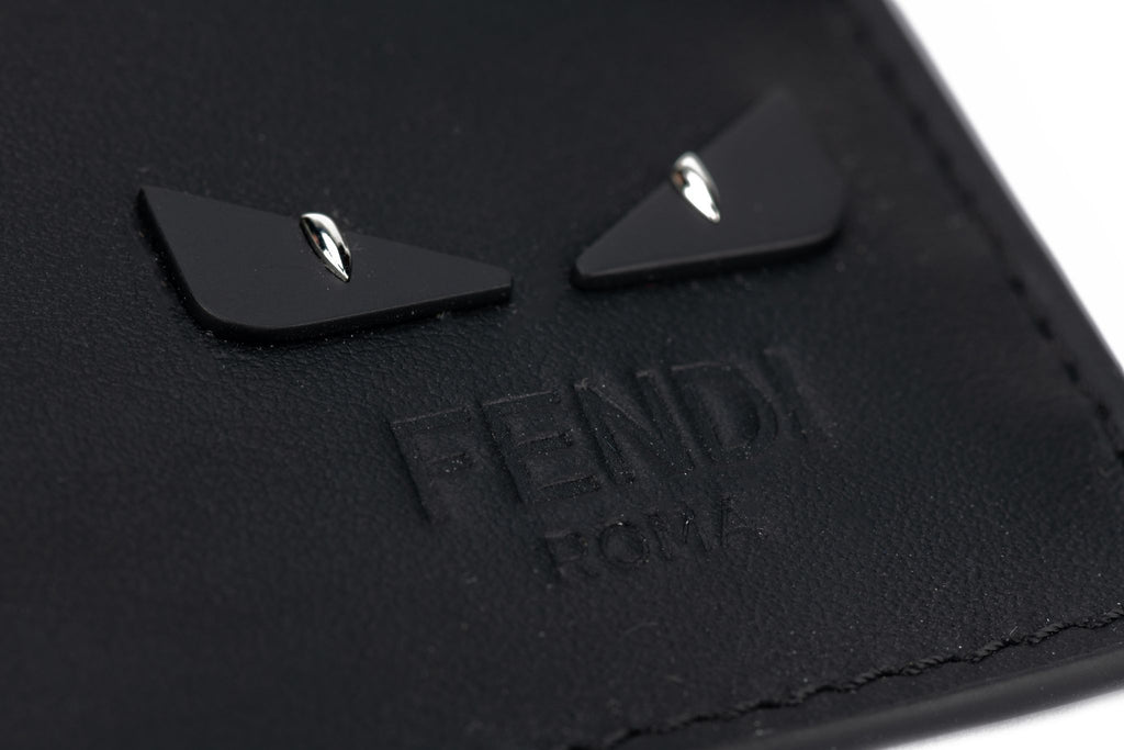 Fendi New Black Matt Monster CC Case